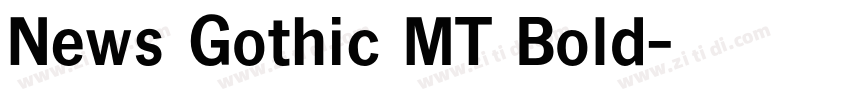 News Gothic MT Bold字体转换